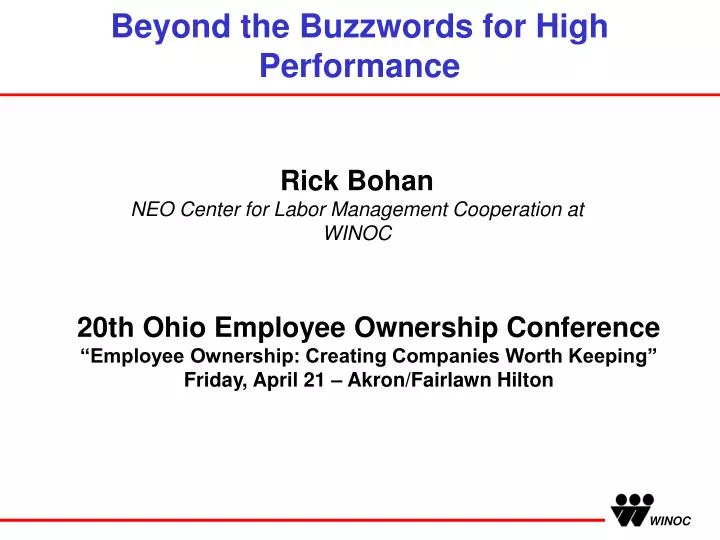 beyond the buzzwords for high performance