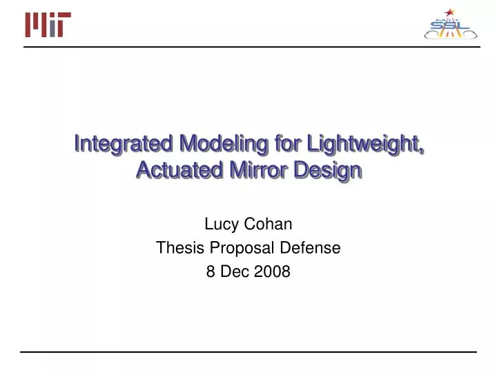 integrated modeling for lightweight actuated mirror design
