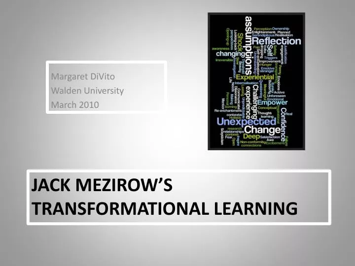 jack mezirow s transformational learning