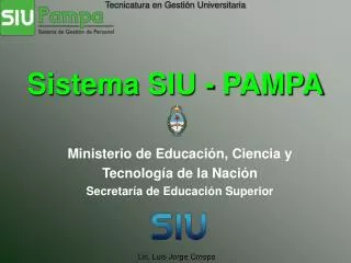 sistema siu pampa