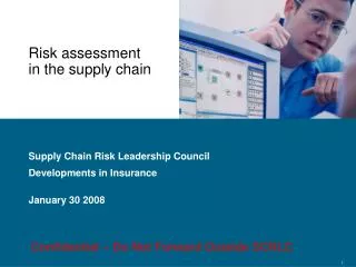 Risk assessment in the supply chain