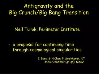 Antigravity and the Big Crunch/Big Bang Transition