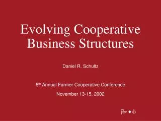 Evolving Cooperative Business Structures