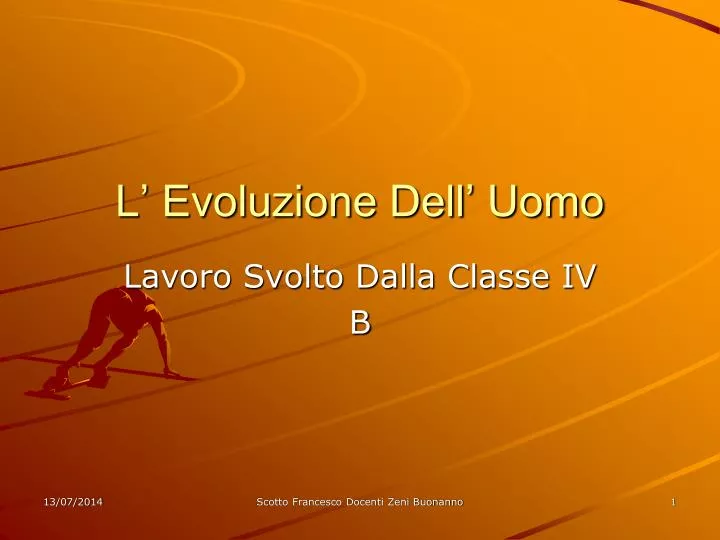 l evoluzione dell uomo