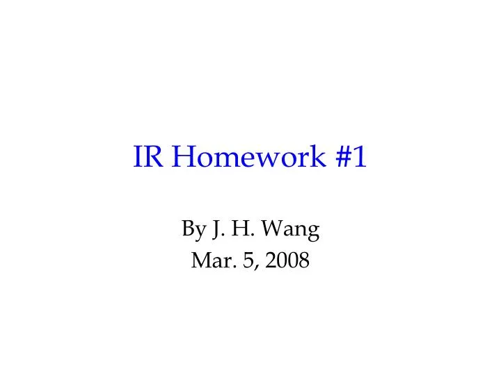 ir homework 1