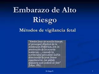 embarazo de alto riesgo