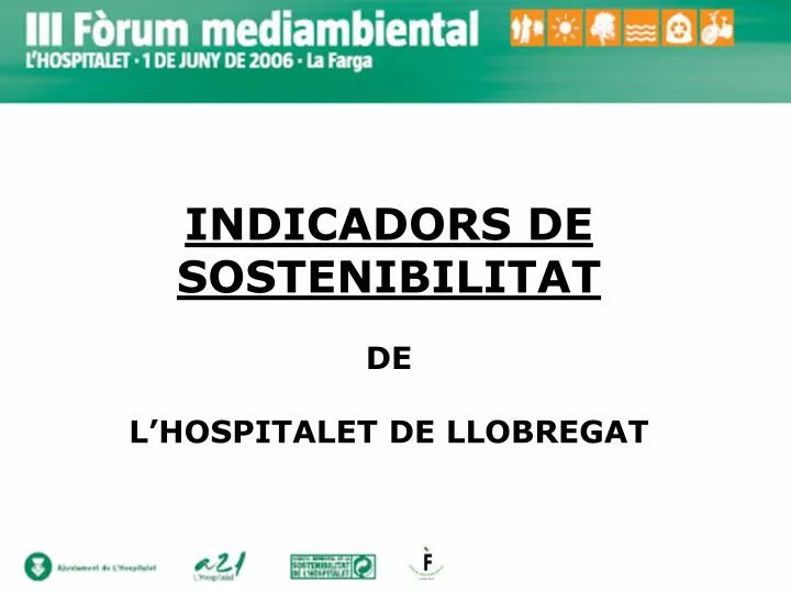 indicadors de sostenibilitat de l hospitalet de llobregat