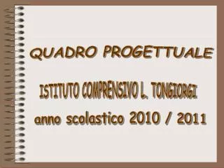 QUADRO PROGETTUALE