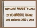QUADRO PROGETTUALE - slide 1