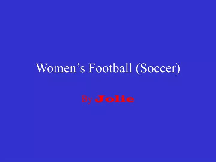 women s football soccer