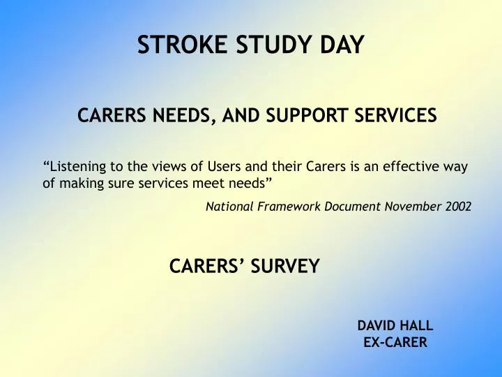 stroke study day