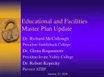 Educational and Facilities Master Plan Update - slide 1