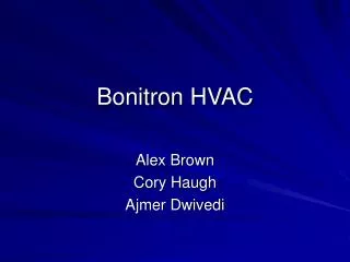Bonitron HVAC
