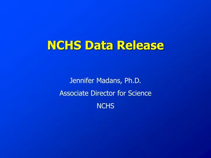 nchs data release