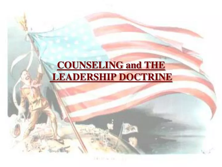 counseling and the leadership doctrine