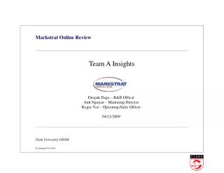 Markstrat Online Review