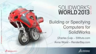 Building or Specifying Computers for SolidWorks
