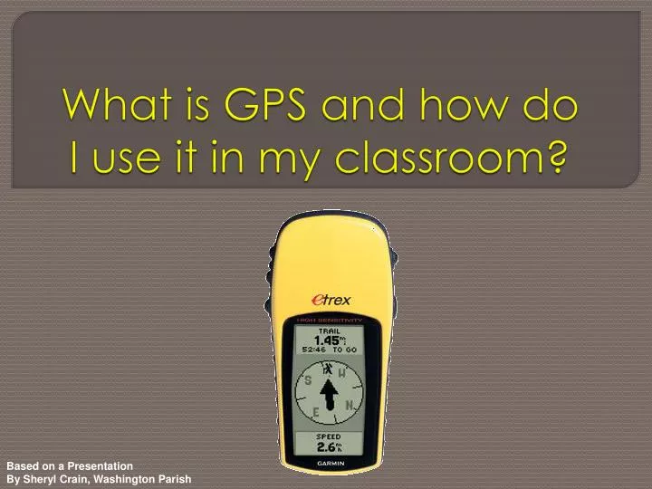 what is gps and how do i use it in my classroom
