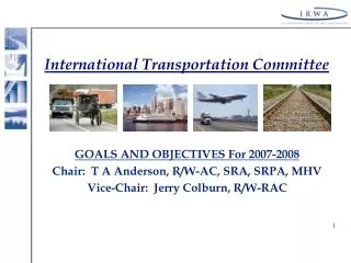 I nternational Transportation Committee