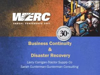 Business Continuity &amp; Disaster Recovery