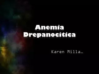anemia drepanoc tica