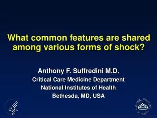 what common features are shared among various forms of shock