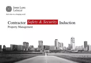 contractor induction property management