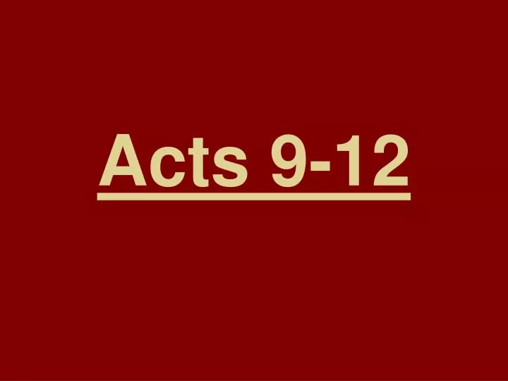 acts 9 12