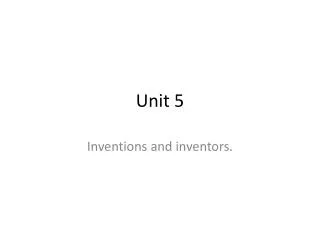 unit 5