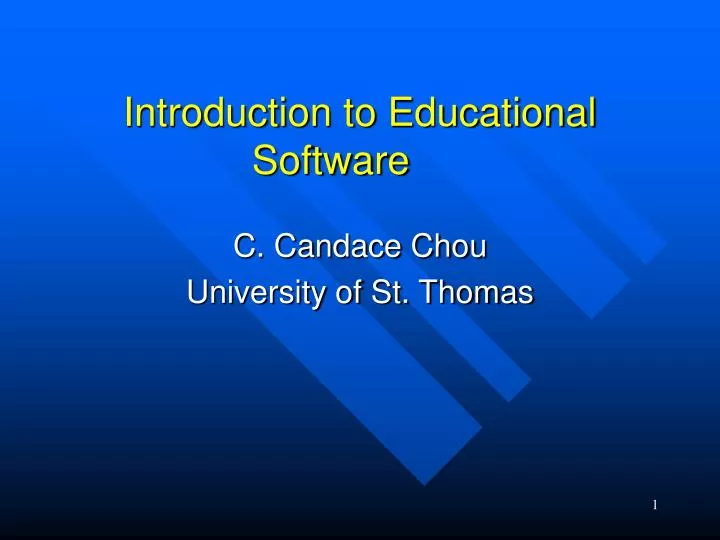 introduction to educational software