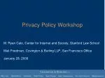 Privacy Policy Workshop - slide 1