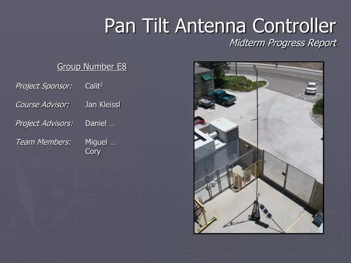 pan tilt antenna controller midterm progress report