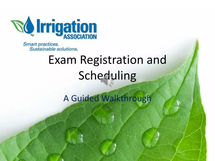 exam registration and scheduling