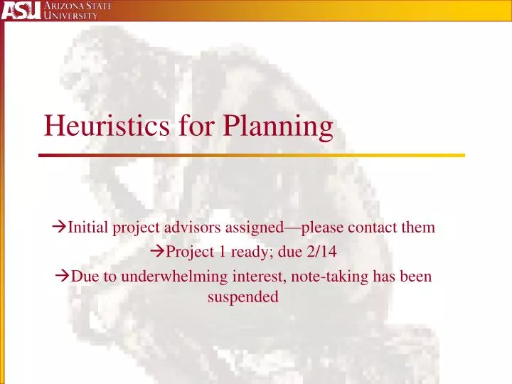 heuristics for planning