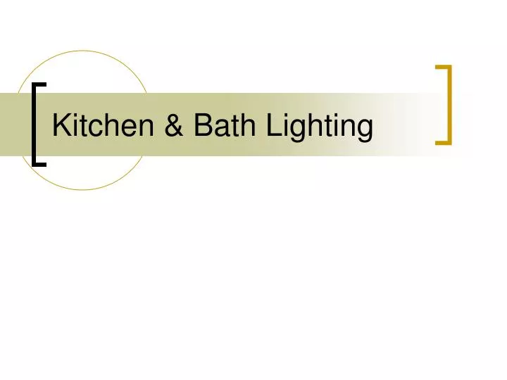 kitchen bath lighting