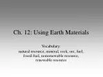 Ch. 12: Using Earth Materials - slide 1