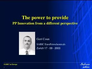 The power to provide PP Innovation from a different perspective
