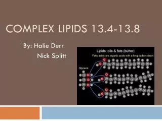 Complex Lipids 13.4-13.8
