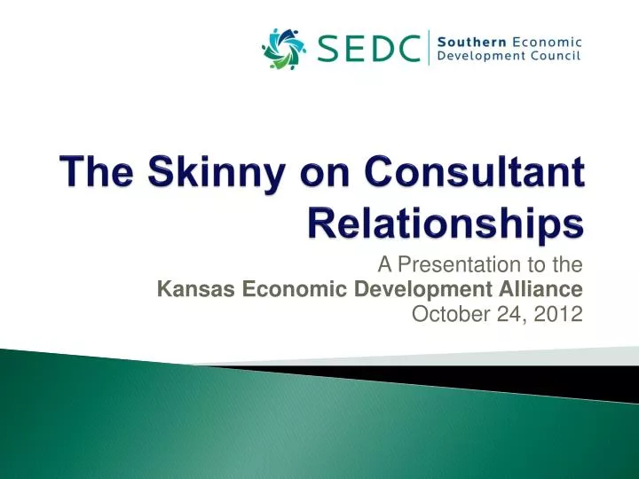 the skinny on consultant relationships