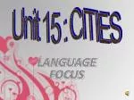 LANGUAGE FOCUS - slide 1