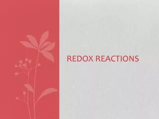 Redox REactions