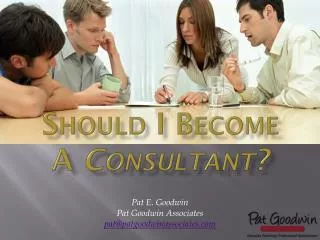 Should I Become A Consultant?