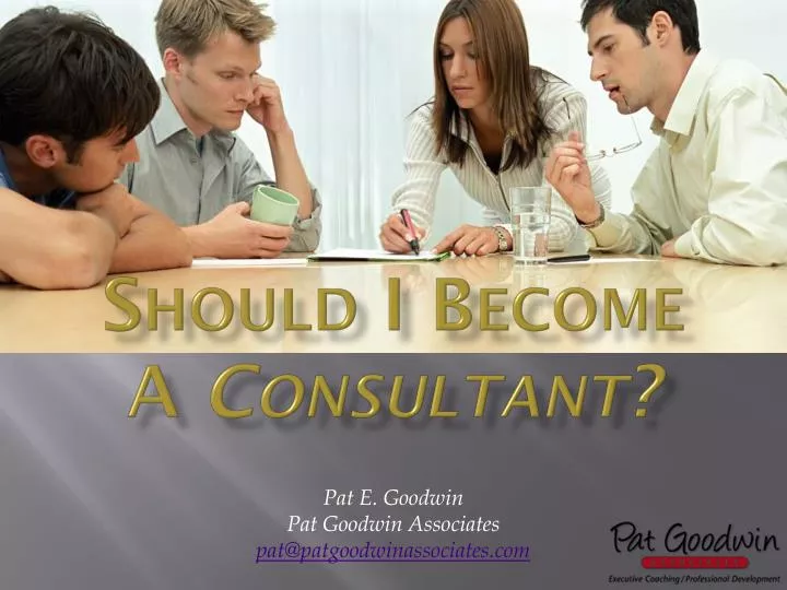 should i become a consultant