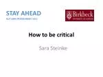 Sara Steinke - slide 1