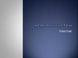 NERVOUS SYSTEM