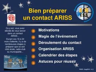 bien pr parer un contact ariss
