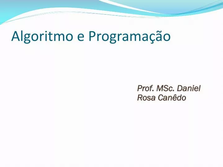 algoritmo e programa o