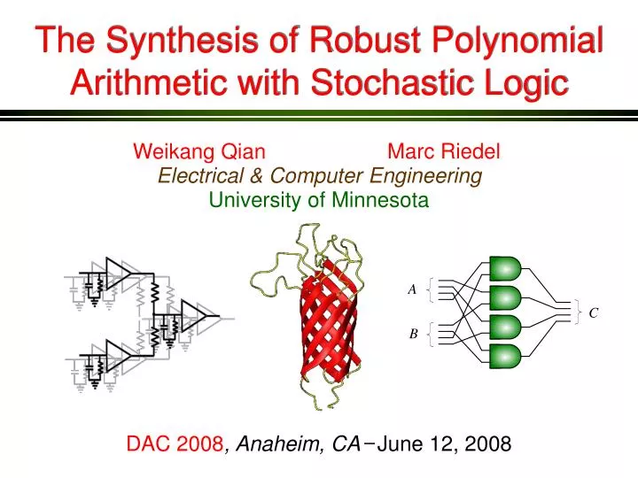 the synthesis of robust polynomial arithmetic with stochastic logic