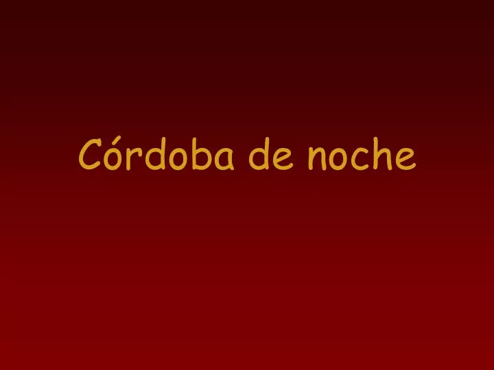 c rdoba de noche