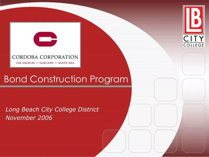 bond construction program